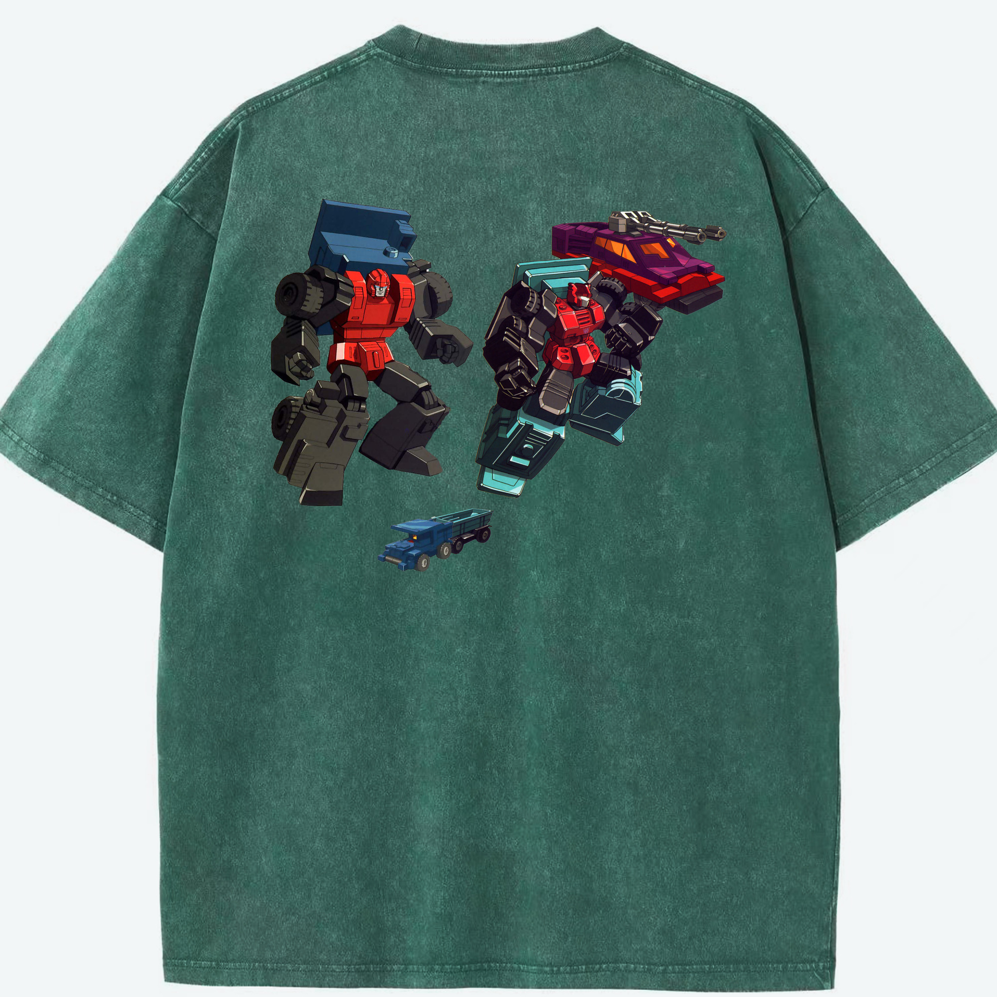（画像用）  綿100% ヴィンテージ風 半袖Tシャツ（背面プリント）